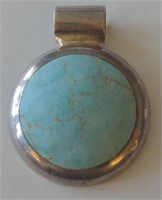 Vintage Taxco Mexico Sterling Silver Turquoise