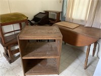 Asst. Furniture- Drop Leaf Table, End Stands,