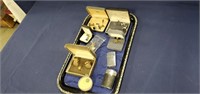 Assortment of Pins and Cuff Links, Zippo