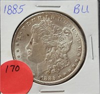 1885 BU MORGAN SILVER DOLLAR