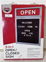 Cosco Open/Closed Sign