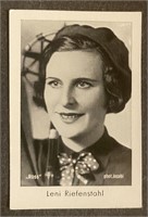 LENI RIEFENSTAHL: Antique Tobacco Card (1931)