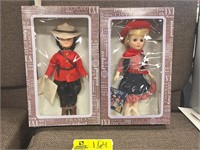 TWO DOLLS UNITED STATE AND CANADIAN MOUNTY BY EFFA
