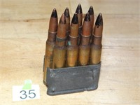 M1 garand En Bloc Clip w/ 8ct 30-06 AP Rnds