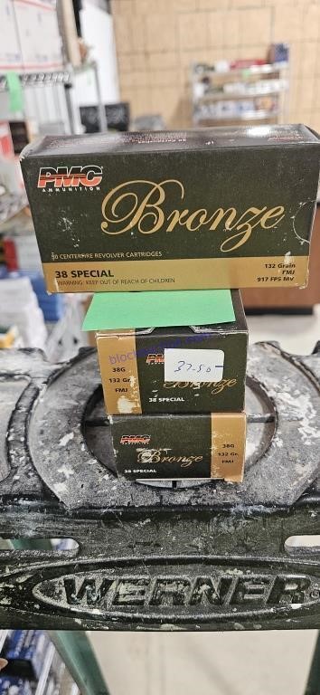 3 Pmc bronze
38 special 132 grain 
ONE MONEY