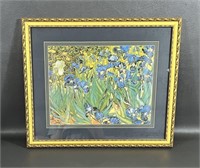 Framed Blue Iris Print By Vincent Van Gogh