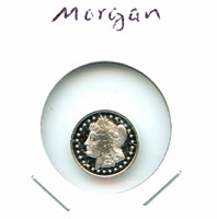1 gram Silver Round - Morgan