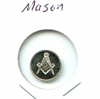 1 gram Silver Round - Mason
