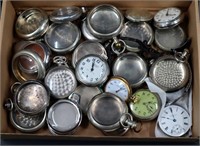 Pocket Watch Lot - Box of Repair or Parts