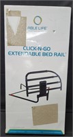 Click-n-go extendable bed rail