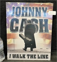 REPOP JOHNNY CASH METAL SIGN