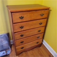 Wooden Chest Of Drawers w/ 6 Drawer 31"W 17"D 45"T