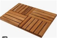 Utoplike Teak Wood Bath Mat, 31.8 X 20 Inch Large