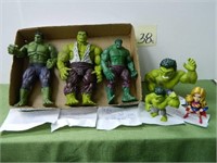 (5) Incredible Hulk Action Figures &
