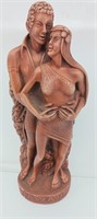 Hawaii Honeymooner's wooden figure 6.75"