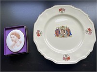 Elizabeth II Coronation Plate and Cameo