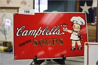 PORCELAIN CAMPBELLS SOUP SIGN