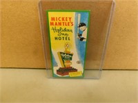 Mickey Mantle Holiday Inn baseball card