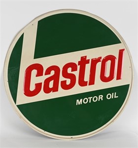 CASTROL MOTOR OIL EMBOSSED TIN SIGN
