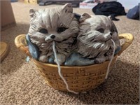 Kitten Yarn Ceramic Basket