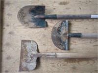 Three Garden Shovels