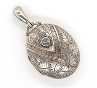 Victorian sterling silver locket