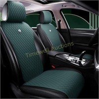 Green Universal Leather Car Seat Cover 11PCS