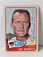Lou Burdette Autograph Card