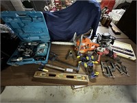 Makita Combo, Husqvarna Chainsaw, Clamps, Router