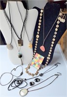 Necklaces, bracelets,