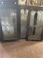 4 vintage doors with led / damage 20 x 38
