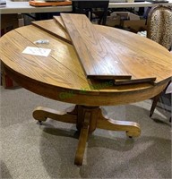 Antique golden oak dining table - great for the