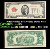 1928G $2 Red Seal United States Note Grades Select