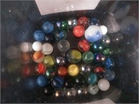 Lot of 43 Marbles - Mostly Vintage