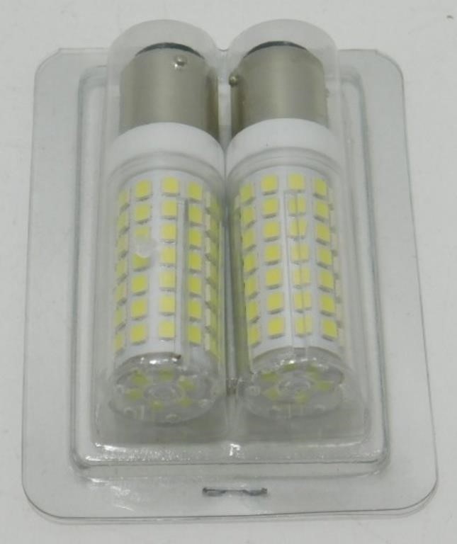 White 600K LED Light Bulbs - 2 Pack