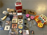 Sand messages, playing cards, & more lot