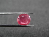 Certified  5.35Cts Oval Cut  Natural Ruby