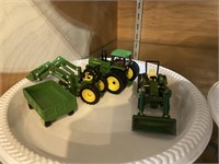 1/64 scale John Deere tractors and attachments