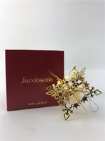 Jacobson's 24 kt Gold Finish Snowflake Ornament