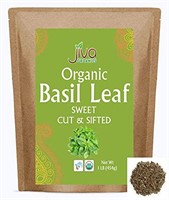 2026Jiva Organic Basil Leaves Dried 1 Pound Bulk B