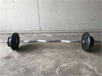 Barbell Set with Bar and Weights