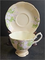 Royal Albert Flowers on Muted Yellow