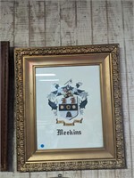 Meekins Family Crest in Guided Frame 26 x 30
