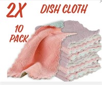 2X DISH CLOTHS / 10 PACK / COTTON 

DOUBLE