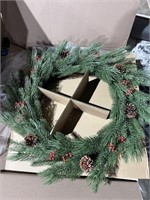 24" Christmas Tree Wreath