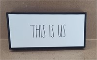 Rae Dunn "This Is Us" Canvas Art Piece