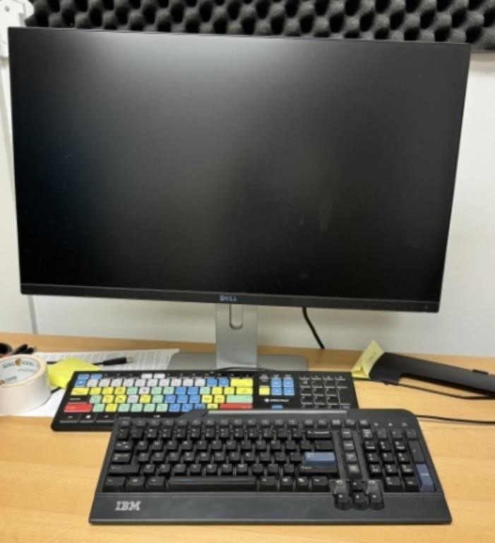 Dell Monitor & Two Keyboards