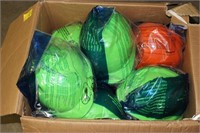 high viz  hard hats 10 total all new in package