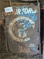 Antique Metal Air Force Sign