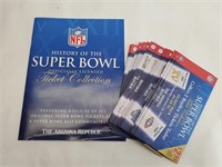 History of Superbowl Official Ticket Collection